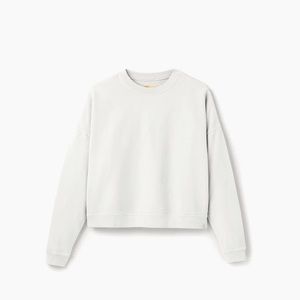 TKEES Boxy Crew in cream size 1. Worn just a couple of times - like new